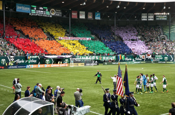 Timbers demonstration against homophobia