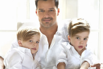 Ricky Martin publica carta para seus filhos gêmeos, Valentino e Matteo