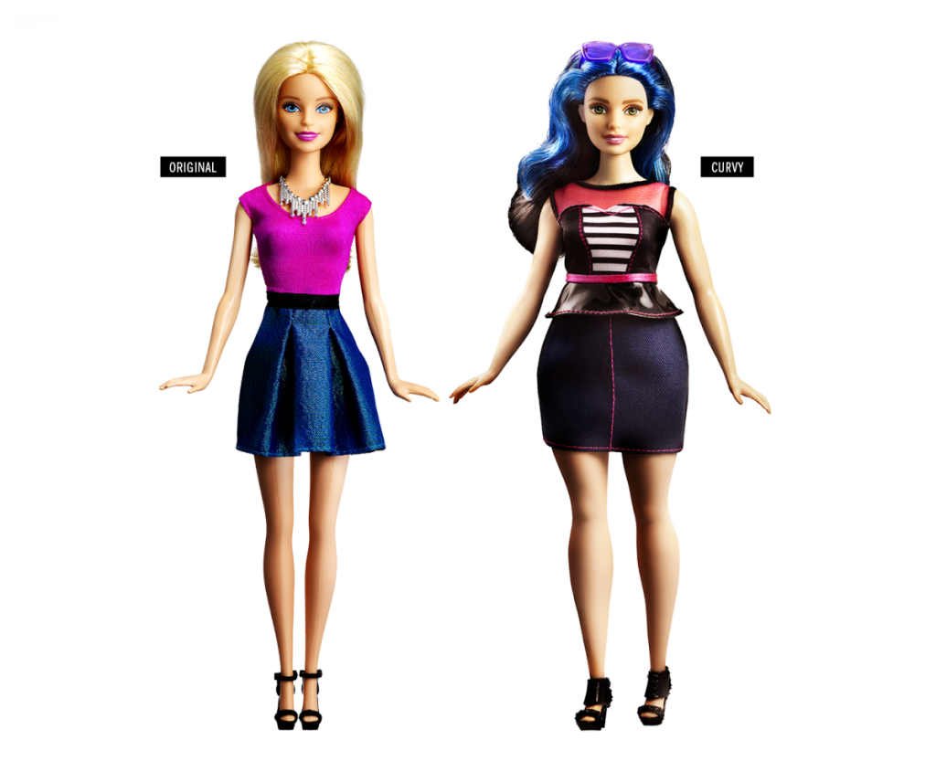 Barbie original x Barbie gordinha