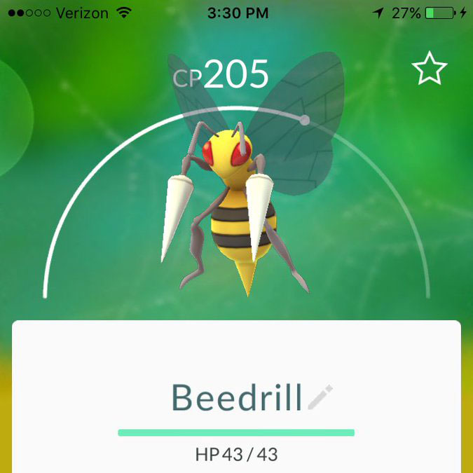 Beedrill - Pokémon Go