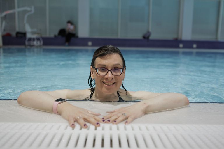 Megan Zoe Faulkner, membro do grupo de natação transgênero