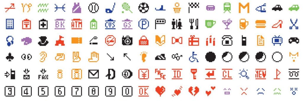 Os primeiros 176 emojis